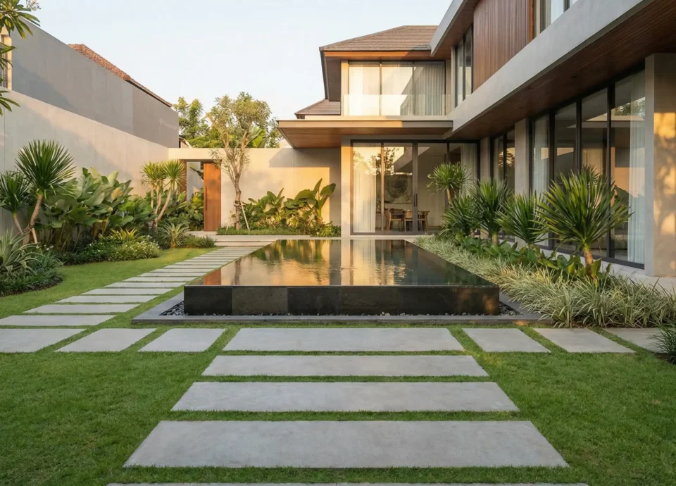 Desain Taman Modern Jogja Yang Bikin Semua Iri 2 960x690